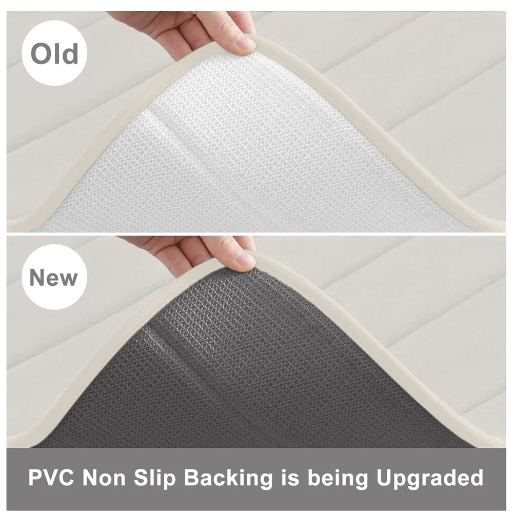 Buganda Bathroom Rug And Mat Set‎ 2 Piece Memory Foam Bath Mat Set